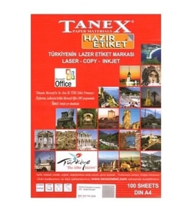 TANEX 199.6x289.1 mm LASER ETİKET A4 TW-2001