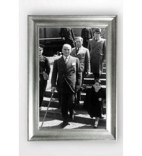 Gümüş Çerçeveli Atatürk Tablo cv1382