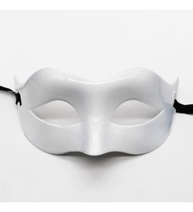 Beyaz Renk Masquerade Kostüm Partisi Venedik Balo Maskesi