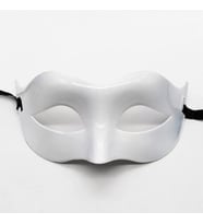 Beyaz Renk Masquerade Kostüm Partisi Venedik Balo Maskesi
