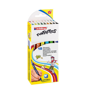 Edding Funtastics Yıkanabilir İnce Uçlu Keçeli Kalem 18 li