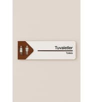 Lucena Tuvaletler Ofis Oda Kapı İsimliği Yönlendirme Tabelası Levhası Kişiselleştirilebilir