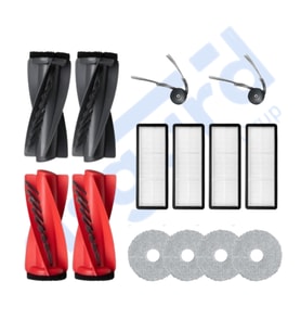 Roborock Qrevo Curv Uyumlu 2 Ana Fırça 2 Yan Fırça 4 Filtre 4 Mop PKT-iasgf0000582