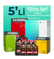 Filtron Citroen Jumper 2.0 BlueHDi Dizel Filtre Bakım Seti Motul Motor Yağlı (2015-2020) 5 Li