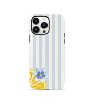 iPhone 13 Pro Max Vorian Çift Katmanlı Kılıf Blue Lemon Blossom
