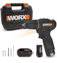 WORX WX121 12Volt/2.0Ah Li-ion Çift Akülü Kömürsüz Profesyonel Şarjlı Darbeli Matkap + 5 Parça Aksesuar