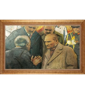 ALTIN ÇERÇEVELİ PASPARTULU TABLO CR847