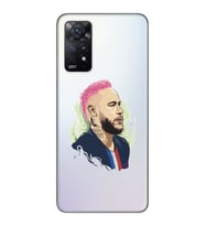 Xiaomi Redmi Note 11 PRO Uyumlu Neymar Tasarımlı Şeffaf Telefon Kılıfı
