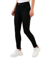 Kadın Siyah Likralı Dar Paça Kot Pantolon T-399 BGL-ST03123