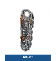 TQB-062 SAVAŞCI VE ASLAN DESEN GEÇİCİ KOL DÖVMESİ-TATTO