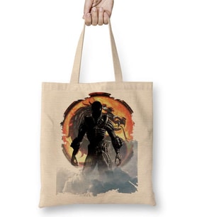 Alien Mortal Kombat Gamer Games Bez Çanta Uzun Saplı