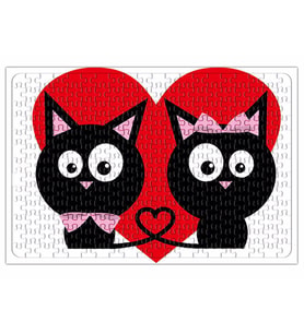 Kedicikler Kalp Cats Kedi Puzzle 240 Parça Yapboz