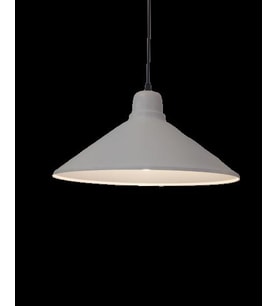 Retro Metal Sarkıt Avize Rustik Tekli Beyaz 38 cm (Burnt Olive)