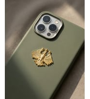 Telefon Arka Süsü Sticker Altın Kartal – Suriye’nin Yeni Sembölü altın Metal  A300083