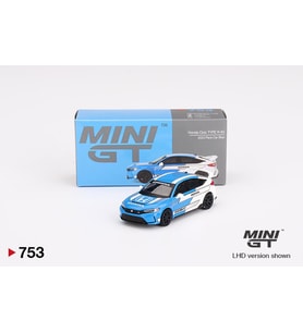 Mini GT Honda Civic Type R #3 2023 Pace Car Blue 753 (Çok Renkli)