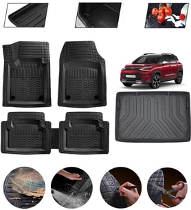 Citroen C3 Aircross Ust Kısım 2016-2025 Uyumlu Paspas Araca Özel Bagaj Havuzu MBS Siyah
