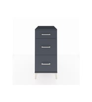 Kronos Komodin 3 Çekmeceli 44x59x96 Antrasit-Antrasit