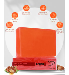 Pure and Shine ARGAN VE SAÇ BAKIM GLİSERİNLİ SABUN