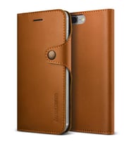VRS Design iPhone 8 Plus /7 Plus ile Uyumlu Native Diary Kılıf Brown