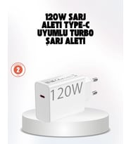 120w Güçlü Hızlı Şarj Adaptörü Ve Type-c Kablo Seti - Güvenli Şarj Teknolojisi