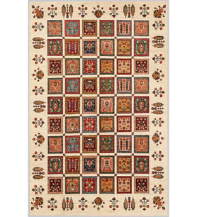 Eliana Home Baskılı, Yıkanabilir Kaymaz Taban Salon Halısı LNA1378-HT648 100x150 cm (Kırmızı)