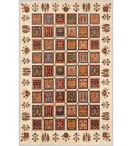 Eliana Home Baskılı, Yıkanabilir Kaymaz Taban Salon Halısı LNA1378-HT648 100x150 cm (Kırmızı)