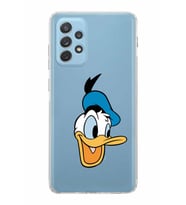 Samsung Galaxy A72  Kamera Korumalı  Kapak Donald Duck Tasarımlı  Şeffaf Kılıf