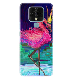Tecno Camon 16 18P Pova Pova 3 Pova Neo Kılıf Desemli Silikon Queen Flamingo 1748
