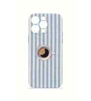 iPhone 13 Pro Vorian İnce Kamera Korumalı Mika Kılıf Morning Coffee Stripe