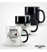 Öğretmenler Günü Hediyesi, Öğretmene Bardak, 24 Kasım Hediyelik, Kişiye Özel Fotoğraf Baskılı Sihirli Kupa Bardak, Renk Değiştiren Bardak, Fotoğraflı Sihirli Bardak