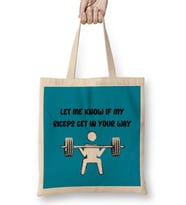 Gym Workout Fitness Lover Motivation Gift Quotes For MEN Women Bez Çanta Uzun Saplı