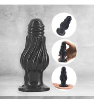 Tomurcuk Anal Plug Tıkaç 12,3Cm Siyah Dildo Tescilli Tasarım