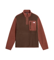 The North Face M YUMIORI 1/4 ZIP Erkek Outdoor Çeyrek Fermuarlı Polar Üst NF0A883SUH01 Kahverengi