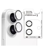 Bİ SAFİR IPHONE 16/16 PLUS GÜMÜŞ KAMERA KORUYUCU
