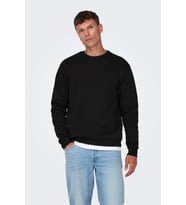 Only & Sons Ceres Life  Erkek Siyah Sweatshirt - 22018683-Black