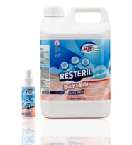 2'li Ekonomi Seti Alkolsüz Parfümsüz Bebek Çocuk Dezenfektan Etkili Hijyen Spreyi 100 & 5000ml Refil