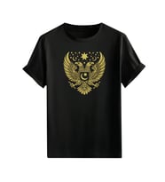 Türkçülük Görselli  Unisex (Tshirt) Tişört (Siyah)