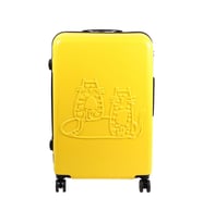 Biggdesign Cats Sarı Büyük Boy 28" Valiz