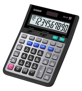 Casio DS-1JT Masaüstü 10 Hane Hesap Makinesi (Mavi-Gri)