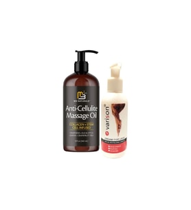 Anti-Cellulite Massage Oil 240 ml + Varison Bacak Bakım 120 ml Krem