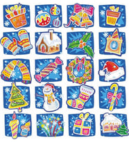 Kış Temalı Sticker Set  20 Parça Telefon, Tablet, Defter, Laptop Sticker