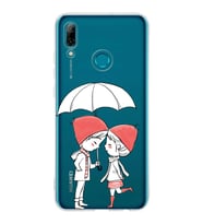 Huawei P Smart 2019 Uyumlu Kapak Aşk Tasarımlı Şeffaf Silikon Kılıf