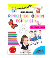 Okul Öncesi Evde İLK Eğitim Renklendir Öğren