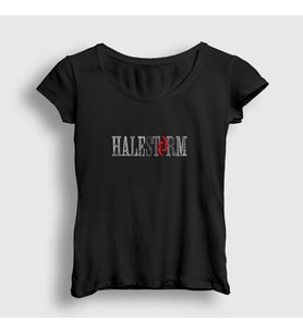 Presmono Kadın Siyah Halestorm T-Shirt 380233tt