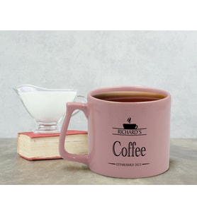 BK Gift Kişiye Özel İsimli Tarihli Pastel Pembe Middle Kupa Bardak, Arkadaşa Hediye, Ev Hediyesi, Doğum Günü Hediyesi, Ofis Hediyesi-1