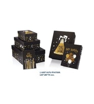 GIPTA HİBA DİKDÖRTGEN HEDİYE KUTUSU BX2806 A NO:1 120x180x70 mm - TEKLİ (Çok Renkli)