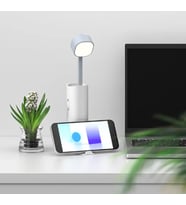 Çok Fonksiyonlu Telefon Tutuculu USB Şarjlı Powerbank Özellikli 3 Mod Masa Lambası Kitap Okuma ışığı