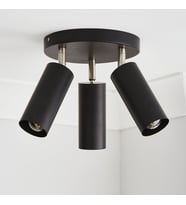 Rsylight Masa Üstü 3 Lü Led Avize Siyah Led Spot Bar Ve Tezgah Üstü Led Avize Panasonıc Günışığı Ampullü