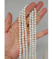 İnci Dizi Beyaz Royal Quality 6*7mm (53332)