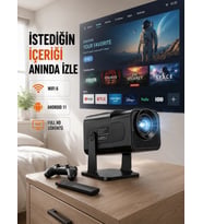 HCS350pro 1080P Full HD Taşınabilir Android Projektör Yeni Nesil